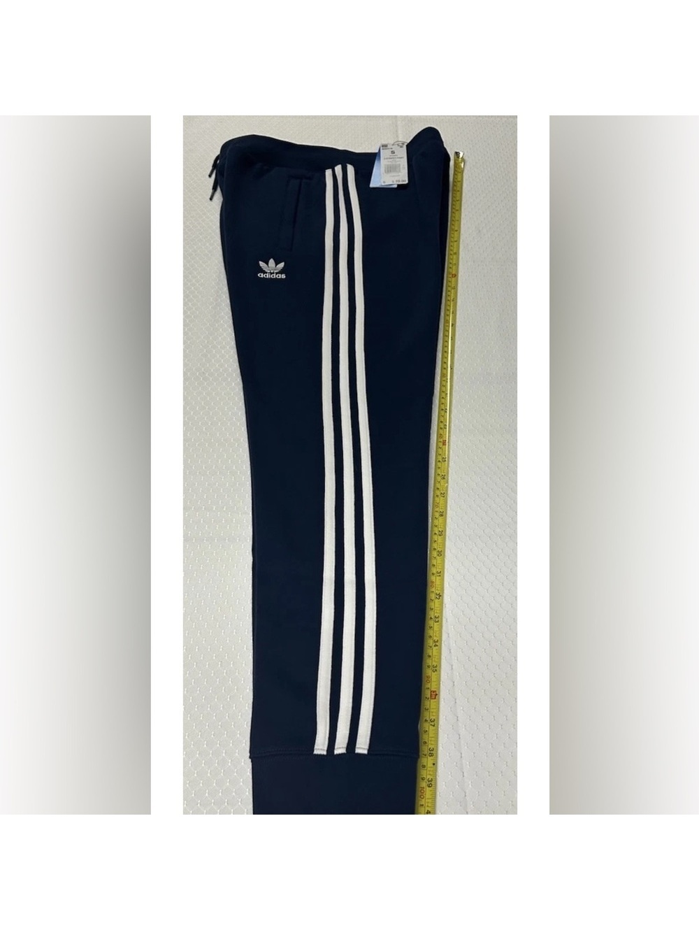 Adidas Men's S Jogger Pants 3 Stripe Fleece Red Green - Picture 12 of 13
